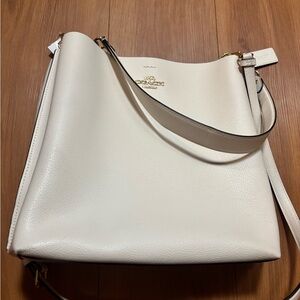Coach Cream Leather Shoulder Bag